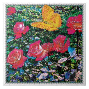 Roses rouges Roses rouges Carreaux en céramique