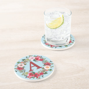 Roses sauvages avec Dessous de verre  Arrière - pl