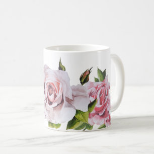 Roses sculpturaux sur une Mug classique
