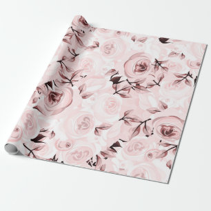 Roses Shabby Chic Glam Elegantes Party Geschenkpapier