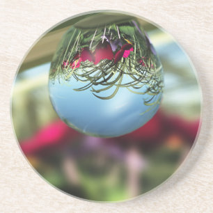 Roses sur le Dessous de verre Raindrops