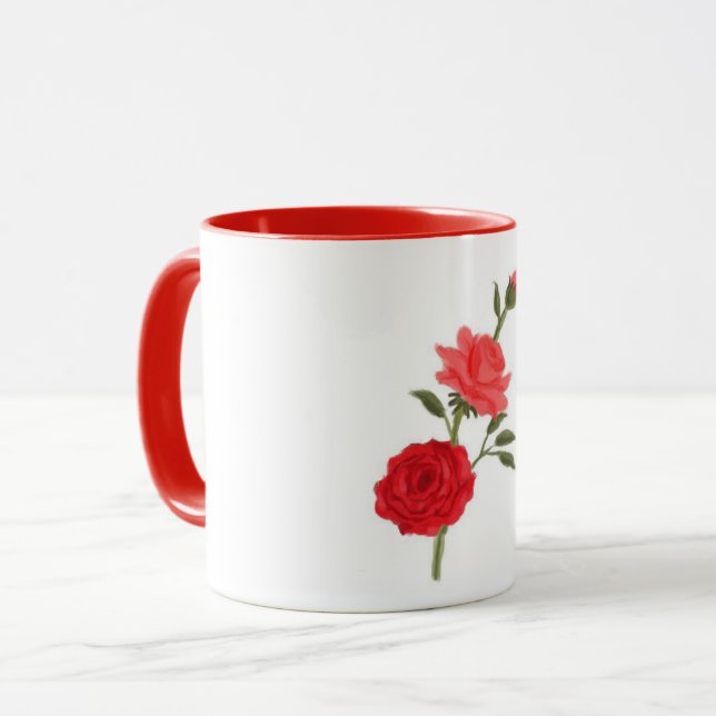 Roses Tasse (Vorderseite Links)