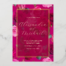 Roses über Viva Magenta | Hochzeit