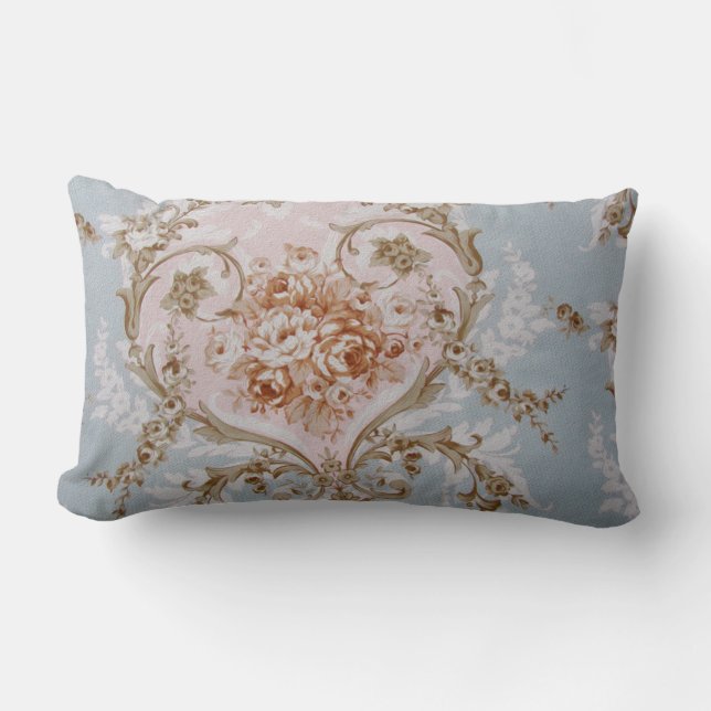 Roses victoriens - Lumbar Coussin / Marie Antoinet (Recto)