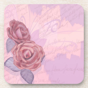 roses vintages, dessous de verre