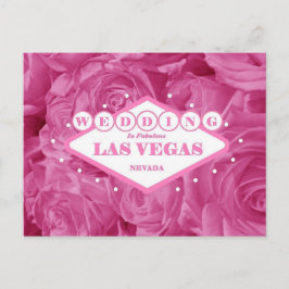Roses Wedding in Las Vegas Postkarte