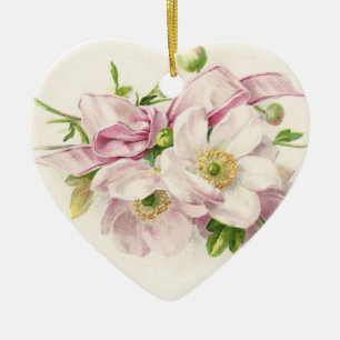 Rosesbouquet Keramik Ornament