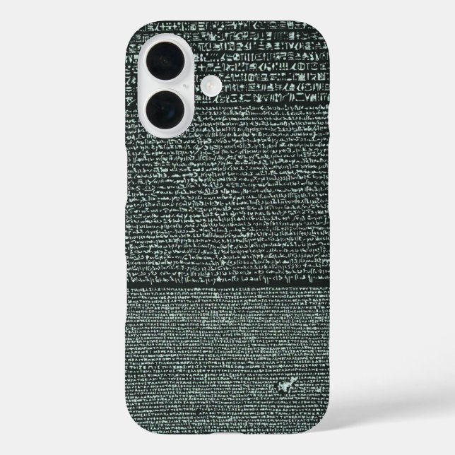 Rosetta Stone Altägyptische Hieroglyphen  iPhone 16 Hülle (Rückseite)