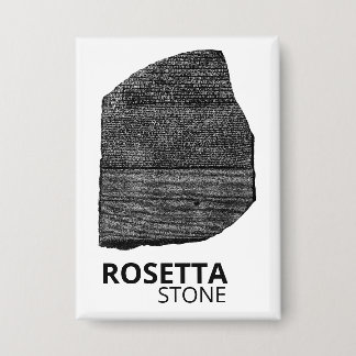 Rosetta Stone: Ancient Egypt Hieroglyph Language Button