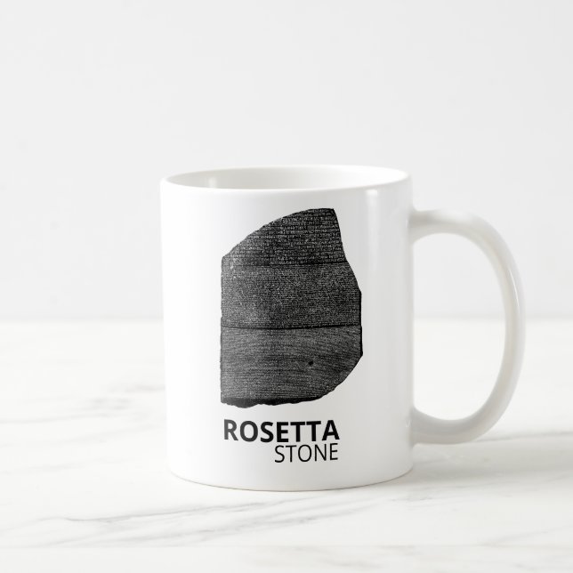 Rosetta Stone: Ancient Egypt Hieroglyph Language Kaffeetasse (Rechts)