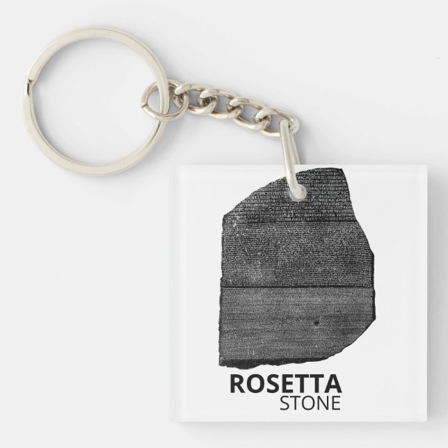 Rosetta Stone: Ancient Egypt Hieroglyph Language Schlüsselanhänger (Vorderseite)