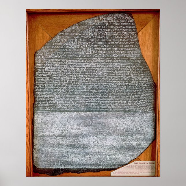 Rosetta Stone, Fort St. Julien, Poster (Vorne)