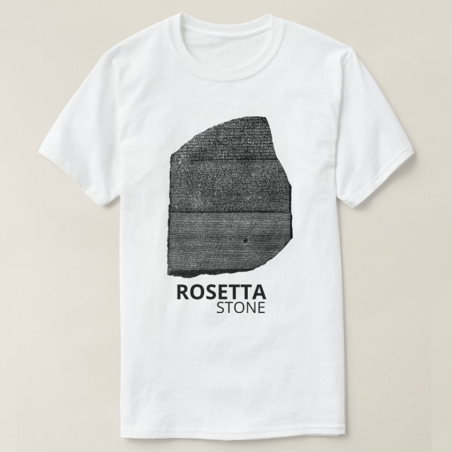 Rosetta Stone: Hieroglyph Ancient Egypt Language T-Shirt (Design vorne)