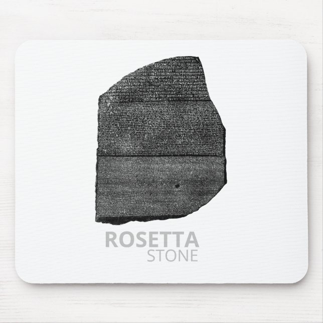 Rosetta Stone pharaoh-Sprachen Dolmetschschlüssel Mousepad (Vorne)