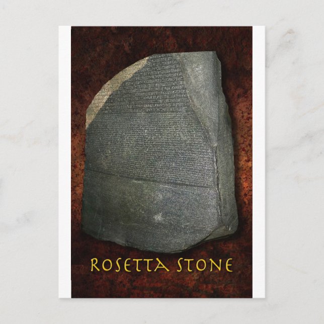 Rosetta Stone Postkarte (Vorderseite)