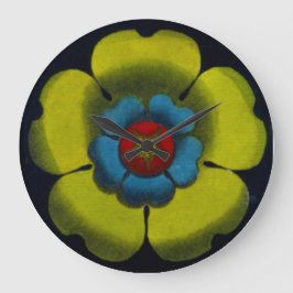 Rosette 6 große wanduhr