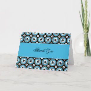 Rosette florale Carte de remerciements