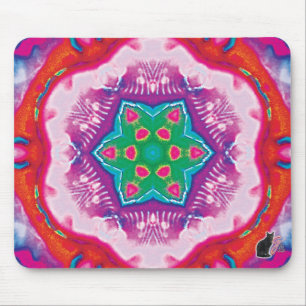 Rosette Kaleidoscope Mouse Pad Mousepad