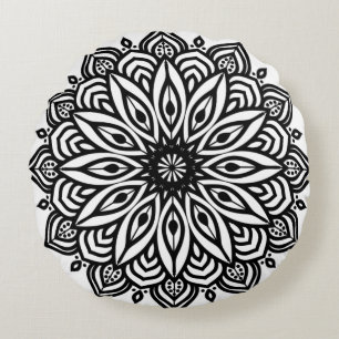 Rosette Mandala Dekoration Rundes Kissen