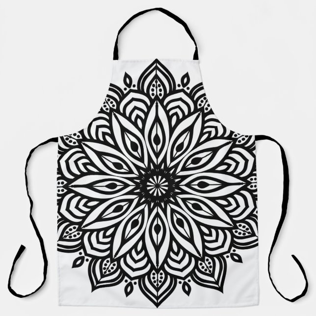 Rosette Mandala Dekoration Schürze (Vorderseite)