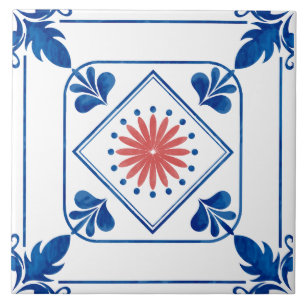 Rosette (Rosa) Keramik Rosette Fliese