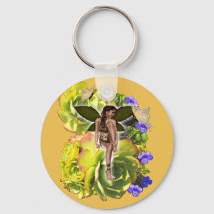 Rosette Succulent Besucher Schlüsselanhänger