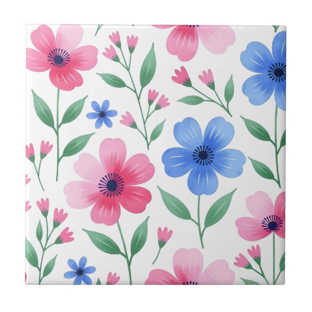  Rosewater Bloom Delight Fliese (Vorderseite)