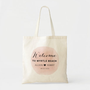 Rosewatercolor-Hochzeits-Willkommens-Tasche, Tragetasche