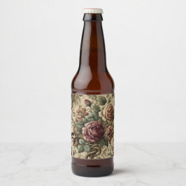Rosewood Crematory - Gothic Floral Bierflaschenetikett