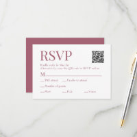 Rosewood Pink Scan Qr Code Wahl Hochzeit