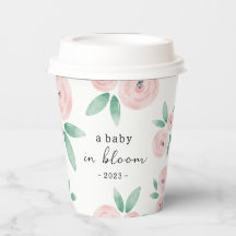 Rosey Baby in Bloom Baby Showeinladung