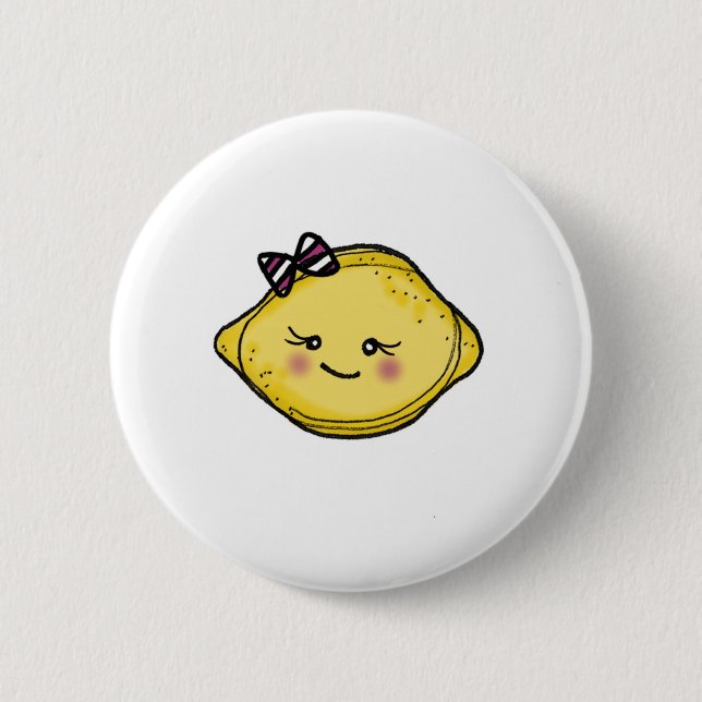 rosey cheeked Kopf der Zitrone vol25 Button (Vorderseite)