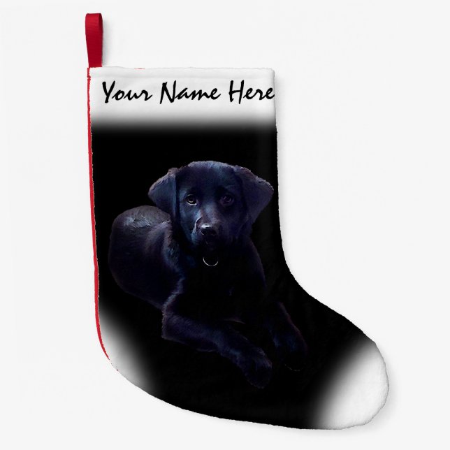 Rosey Christmas Strumpf Custom Dog Strumpf Kleiner Weihnachtsstrumpf (Vorderseite)