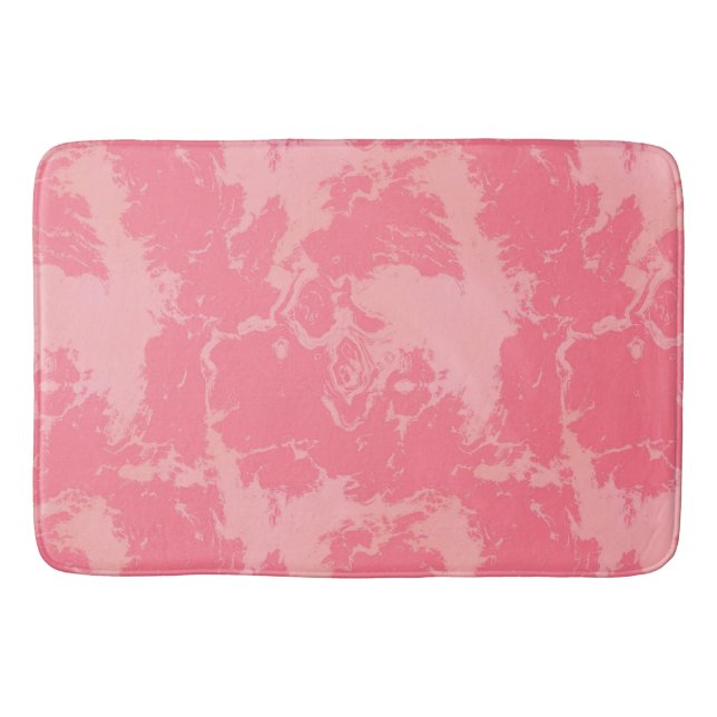 Rosey rosa abstrakt badematte (Vorderseite)