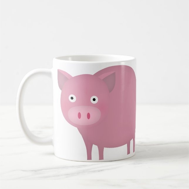 Rosey Schwein Kaffeetasse (Links)