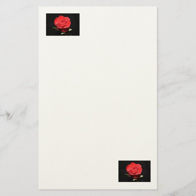Rosey Stationery Briefpapier (Vorderseite)