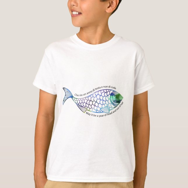 Rosh Hashana Blessing in Judeo-Italienisch T-Shirt (Vorderseite)