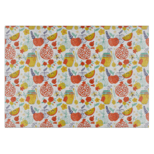 Rosh Hashana Glass Cutting Boards - Kochnische Schneidebrett