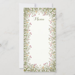 Rosh Hashana Inspirierte Menü-Karten Dankeskarte