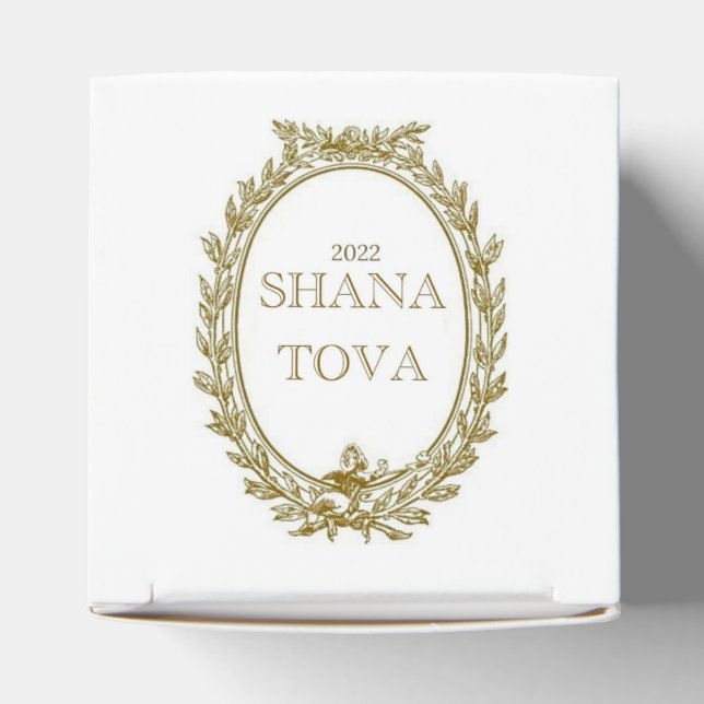 Rosh Hashana Parisian Inspiriert Gefälligkeitsbox Geschenkschachtel (Oben)