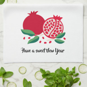 Rosh Hashana Pomegranate Geschirrtuch