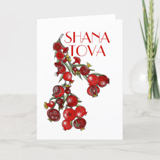 Rosh Hashana Pomegranates Feiertagskarte