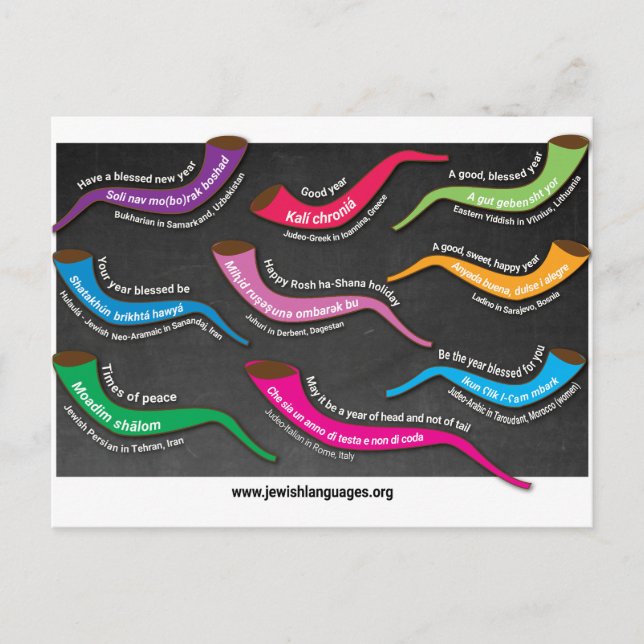Rosh Hashana Post Card Postkarte (Vorderseite)