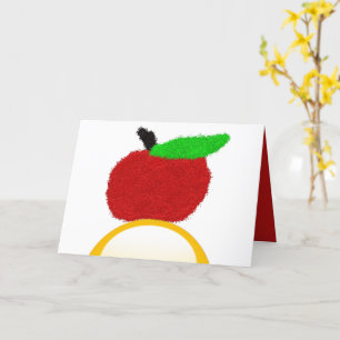 Rosh Hashanah ראש השנה Glitter-Apfel und Honig Karte