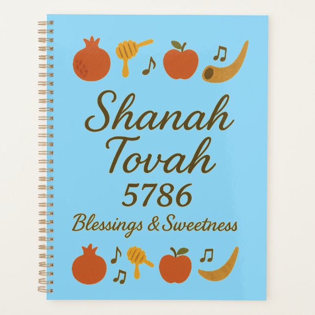 Rosh Hashanah 5786 Planner – Blessings & New Begin (Devant)