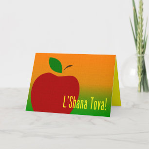 Rosh Hashanah Apfel Feiertagskarte