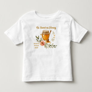 Rosh Hashanah Aquarell So süß wie Honig Kleinkind T-shirt