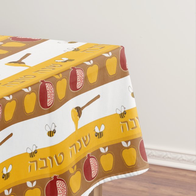 Rosh Hashanah Cotton Tableclout Tischdecke (Beispiel)