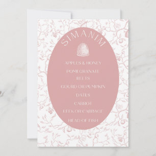 Rosh Hashanah étiquettes cadeaux Note Carte