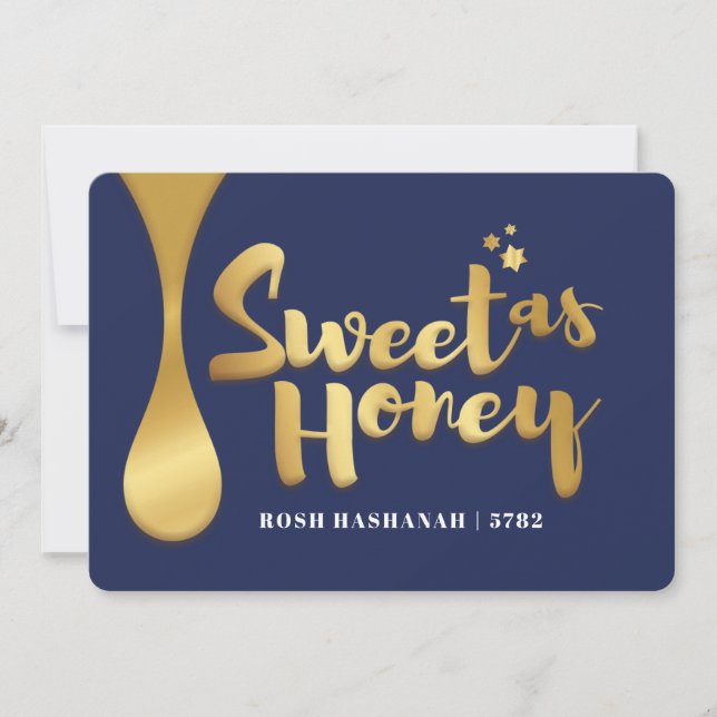 Rosh Hashanah Flat Holiday Card Feiertagskarte (Vorderseite)